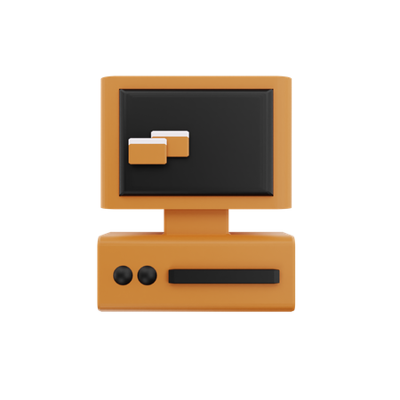 Computadora vieja  3D Icon