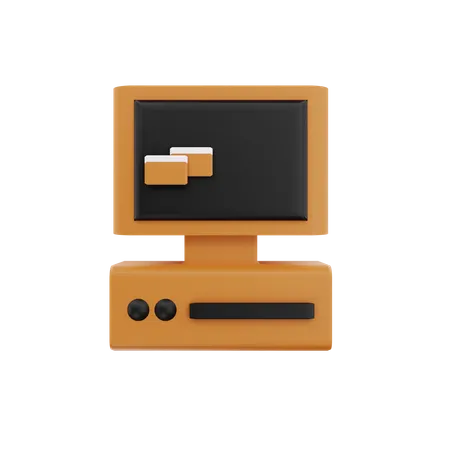 Computadora vieja  3D Icon