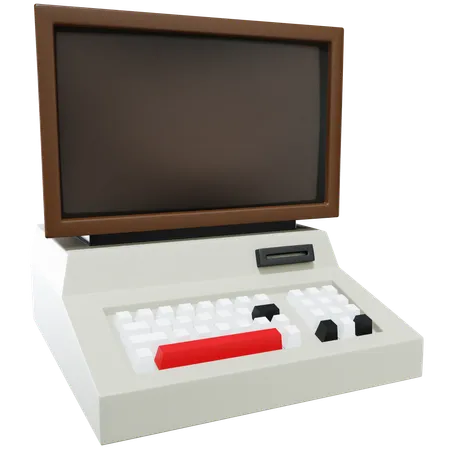3 D Computer With Isolated Background 3D Icon