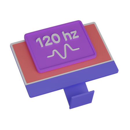 Computer 120 hz  3D Icon