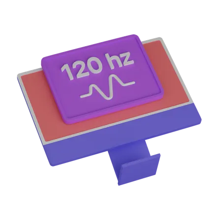 Computer 120 hz  3D Icon