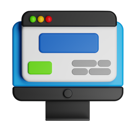Computer  3D Icon