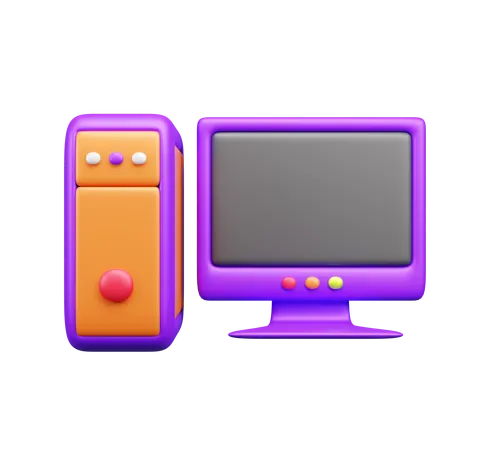 Computer  3D Icon