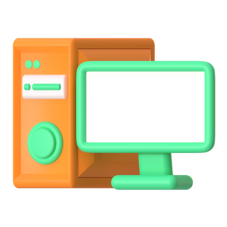 Computer  3D Icon