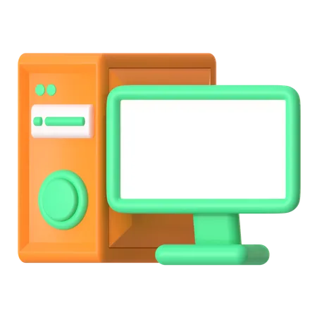 Computer  3D Icon