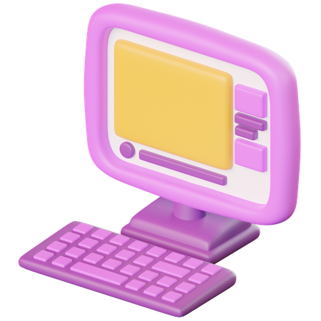 Computer  3D Icon