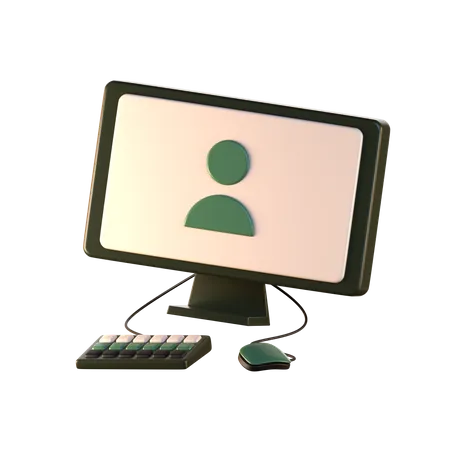 Computer  3D Icon