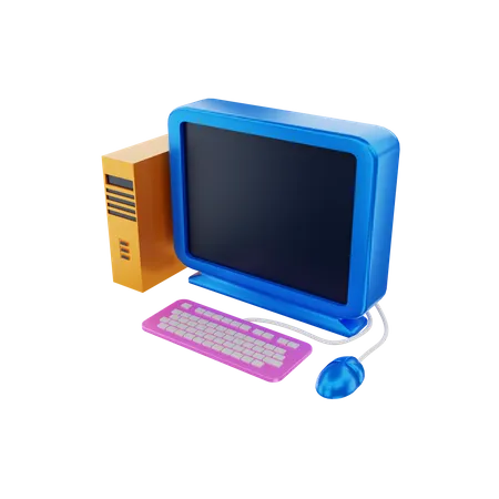 Computer  3D Illustration