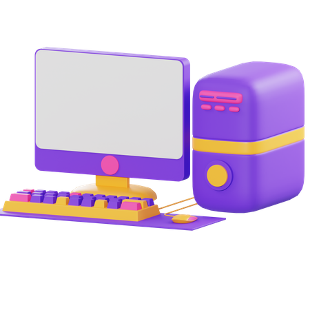 Computer  3D Illustration