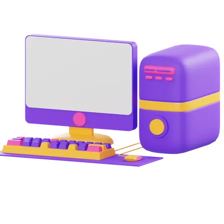 Computer  3D Illustration