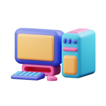 Computer  3D Illustration