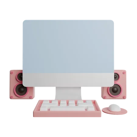 Computer  3D Illustration