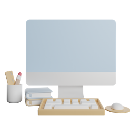 Computer  3D Illustration