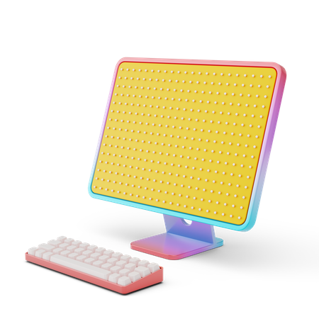 Computer  3D Illustration