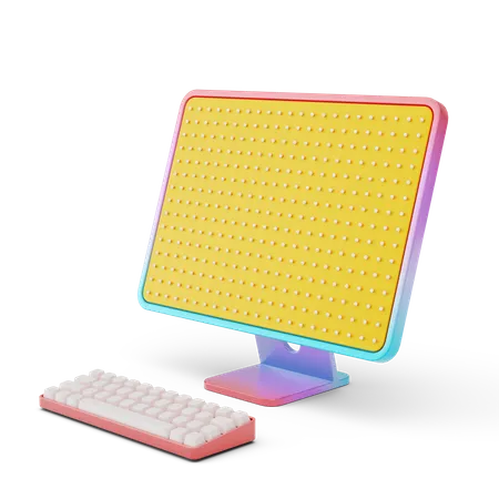 Computer  3D Illustration