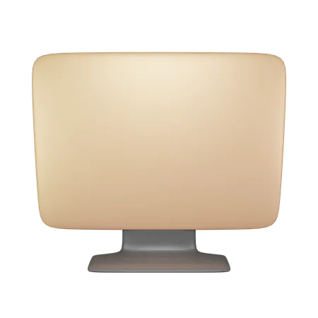Computer Screen Rendering 3D Icon