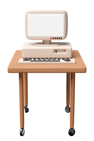 3 D Computer For Medical Equipped Icon Isolated 3D Icon