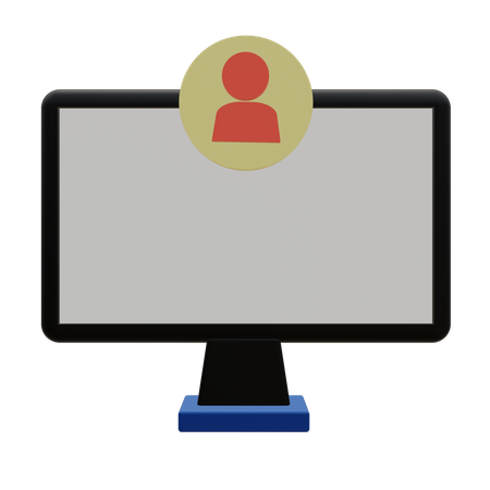 Computer Account  3D Icon