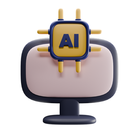 Computer Ai  3D Icon