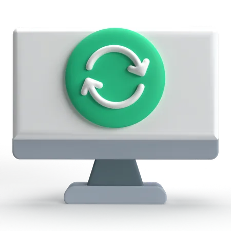 Computer aktualisieren  3D Icon