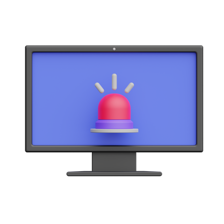 Computerwarnung  3D Icon