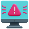 computer alert emoji 3d
