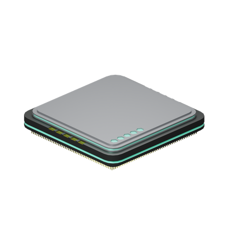 Computer And Laptop Processor  3D Icon