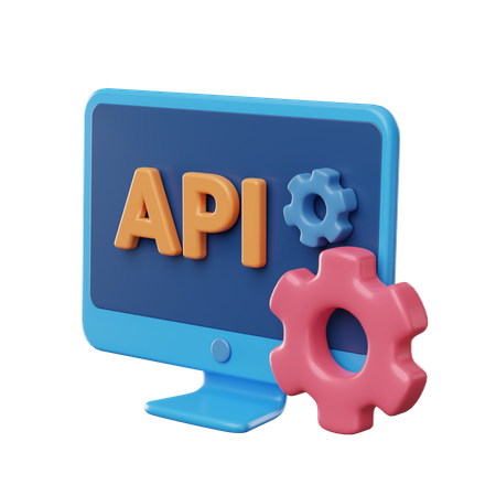 Computer Api Development 3D Icon