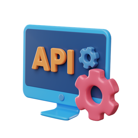 Computer-API-Entwicklung  3D Icon