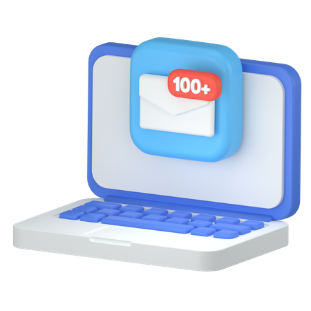 Computer app email  3D Icon