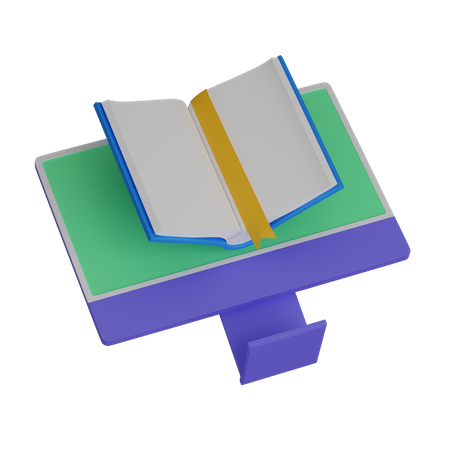 Computer book  3D Icon