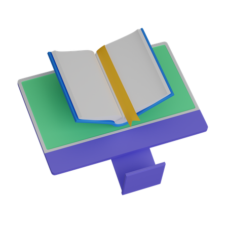 Computer book  3D Icon