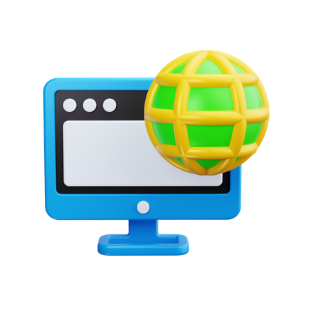 Computer Browser  3D Icon