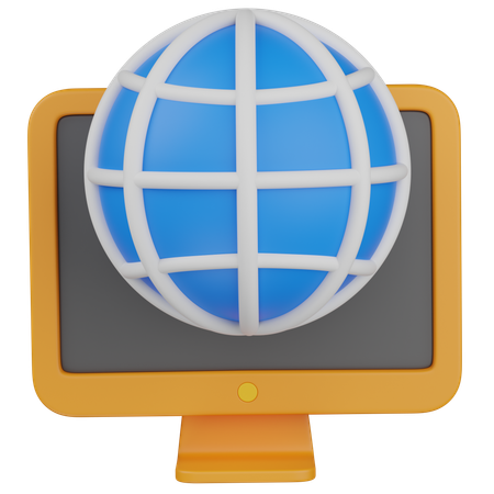 Computer Browser  3D Icon