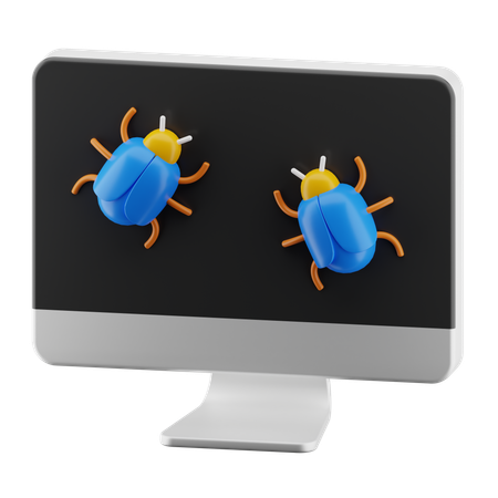Computer bug  3D Icon