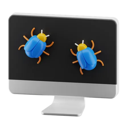 Computer bug  3D Icon