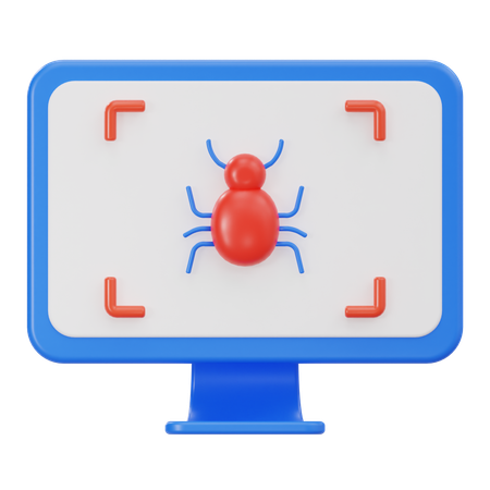 Computer Bug  3D Icon