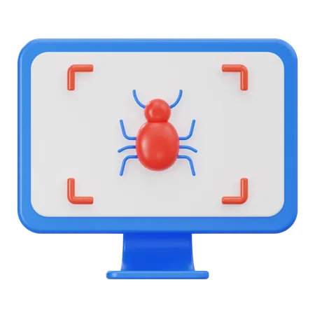 Computer Bug  3D Icon