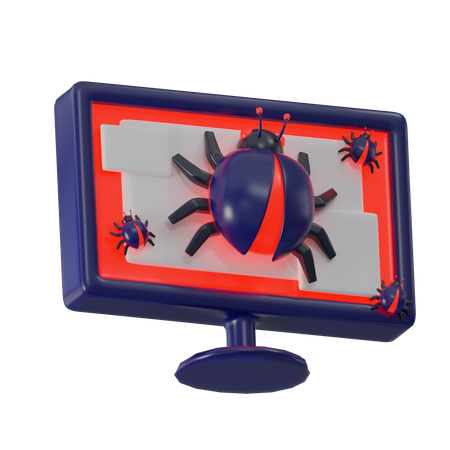 Computer Bug  3D Icon