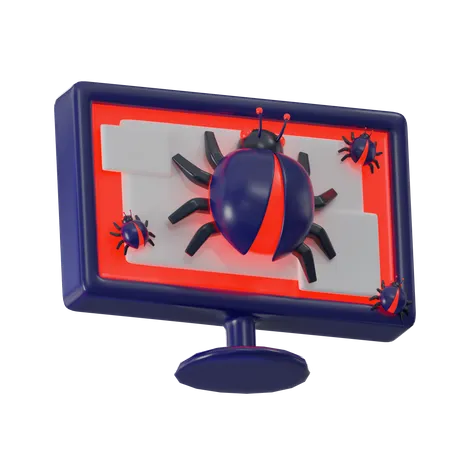 Computer Bug  3D Icon