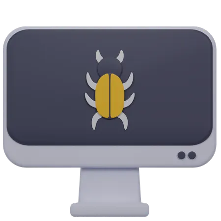 Computer Bug  3D Icon