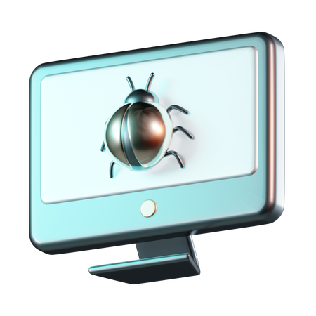 Computer Bug  3D Icon