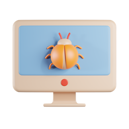 Computer Bug  3D Icon