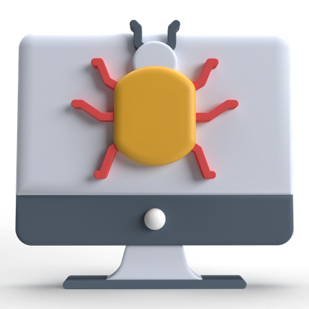 Computer Bug  3D Icon