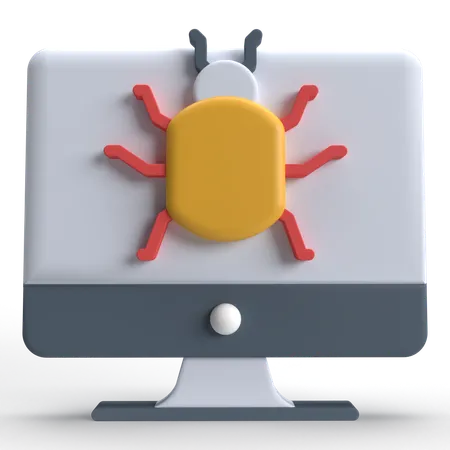 Computer Bug  3D Icon