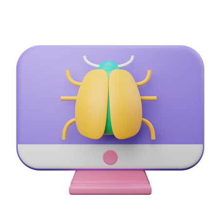 Computer Bug  3D Icon