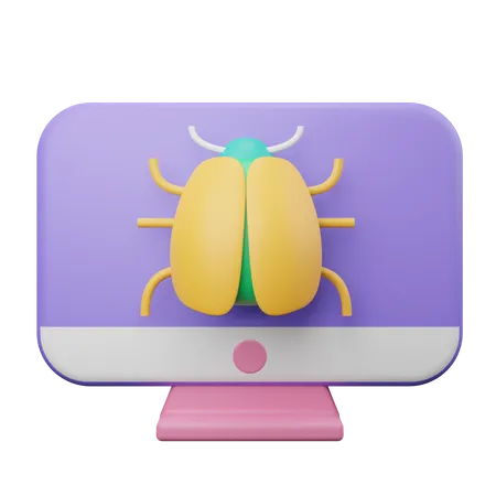 Computer Bug  3D Illustration