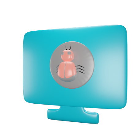 Computer Bug  3D Icon