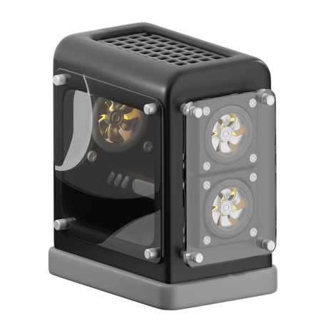 Computer case  3D Icon