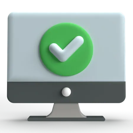 Computerprüfung  3D Icon